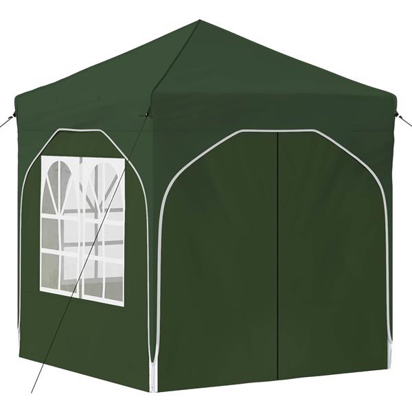 Grote foto vidaxl pop up feesttent 192 x 192 x 245 cm groen tuin en terras overige tuin en terras