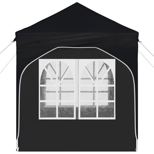 Grote foto vidaxl pop up feesttent 192 x 192 x 245 cm antraciet tuin en terras overige tuin en terras