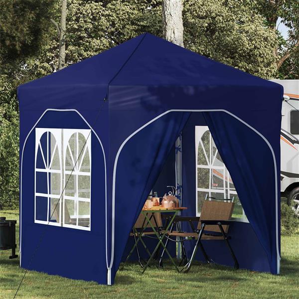 Grote foto vidaxl pop up feesttent 192 x 192 x 245 cm blauw tuin en terras overige tuin en terras