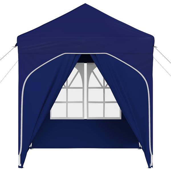Grote foto vidaxl pop up feesttent 192 x 192 x 245 cm blauw tuin en terras overige tuin en terras