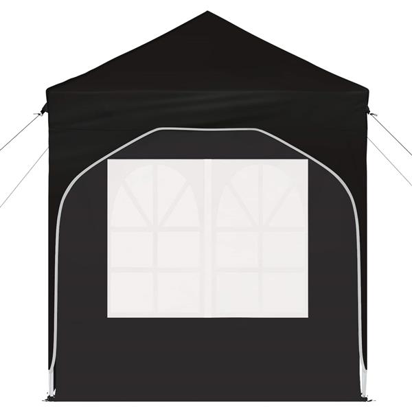 Grote foto vidaxl pop up feesttent 192 x 192 x 245 cm zwart tuin en terras overige tuin en terras