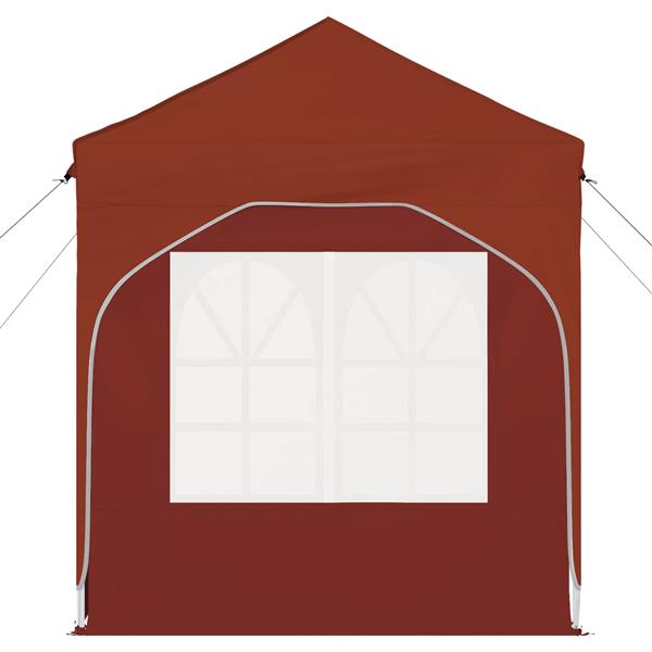 Grote foto vidaxl pop up feesttent 192 x 192 x 245 cm terracotta tuin en terras overige tuin en terras