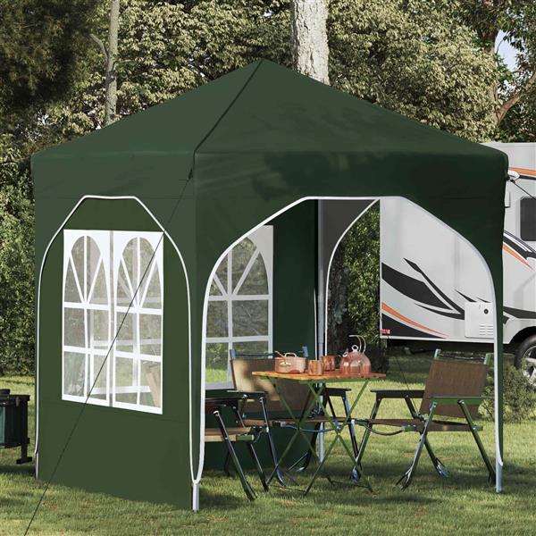 Grote foto vidaxl pop up feesttent 192 x 192 x 245 cm groen tuin en terras overige tuin en terras