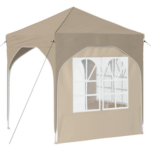 Grote foto vidaxl pop up feesttent 192 x 192 x 245 cm cr mekleurig tuin en terras overige tuin en terras