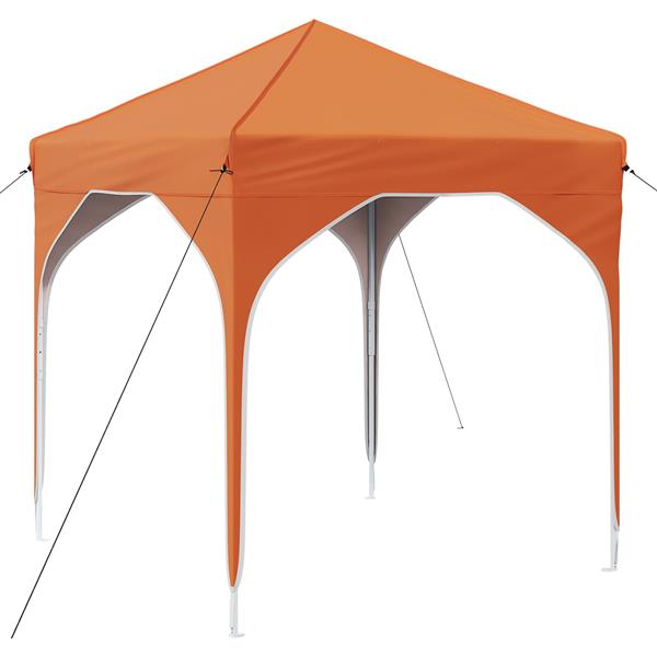 Grote foto vidaxl pop up feesttent 194 x 194 x 245 cm oranje tuin en terras overige tuin en terras
