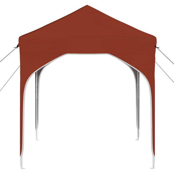 Grote foto vidaxl pop up feesttent 194 x 194 x 245 cm terracotta tuin en terras overige tuin en terras