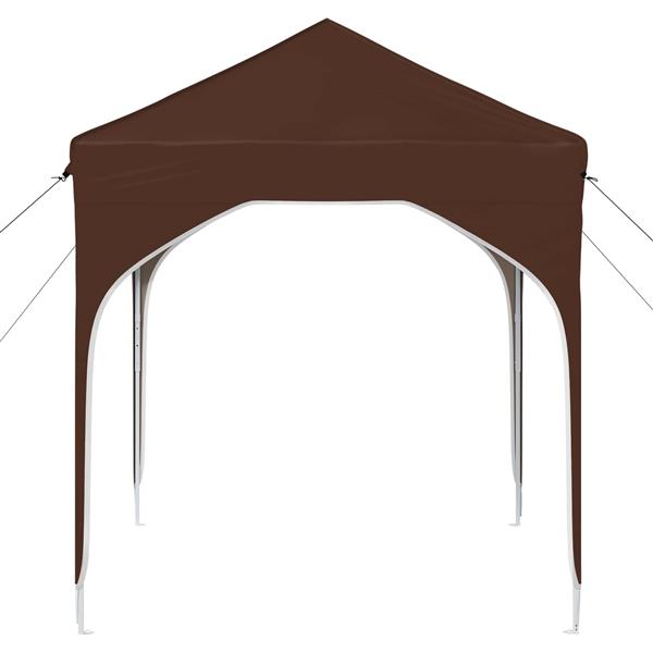 Grote foto vidaxl pop up feesttent 194 x 194 x 245 cm bruin tuin en terras overige tuin en terras