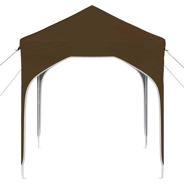 Grote foto vidaxl pop up feesttent 194 x 194 x 245 cm taupe tuin en terras overige tuin en terras