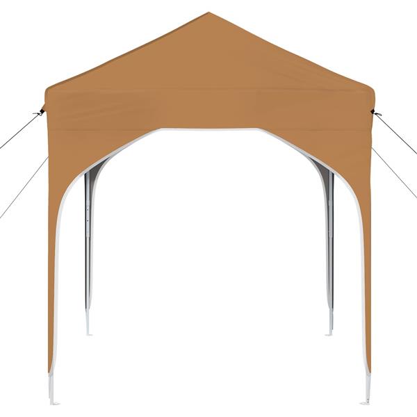 Grote foto vidaxl pop up feesttent 194 x 194 x 245 cm beige tuin en terras overige tuin en terras