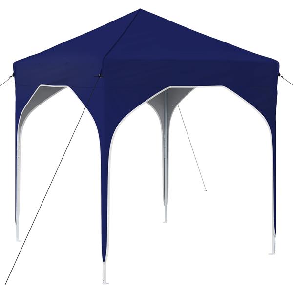 Grote foto vidaxl pop up feesttent 194 x 194 x 245 cm blauw tuin en terras overige tuin en terras