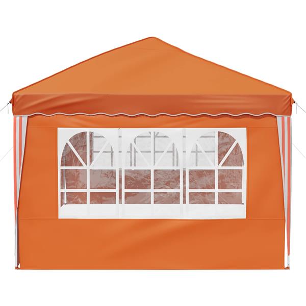 Grote foto vidaxl pop up feesttent 575 x 289 x 245 cm oranje tuin en terras overige tuin en terras