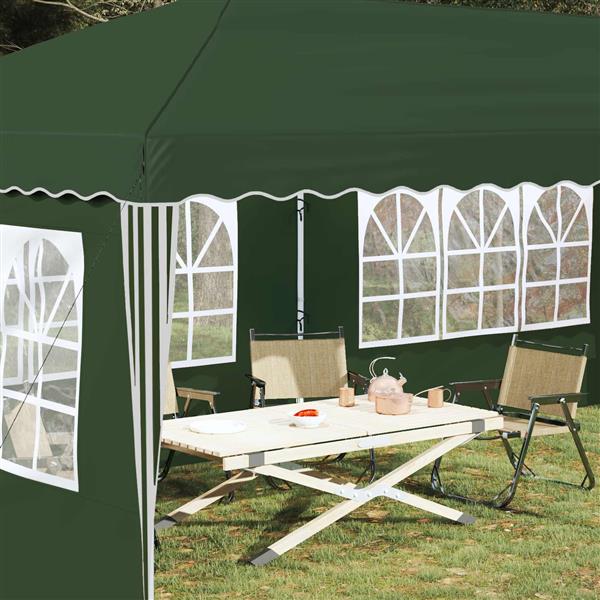 Grote foto vidaxl pop up feesttent 575 x 289 x 245 cm groen tuin en terras overige tuin en terras