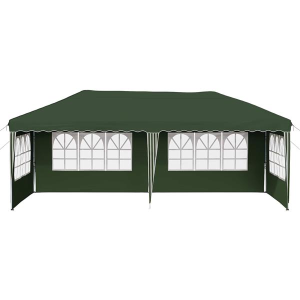 Grote foto vidaxl pop up feesttent 575 x 289 x 245 cm groen tuin en terras overige tuin en terras