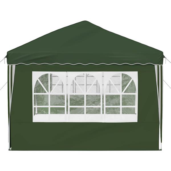Grote foto vidaxl pop up feesttent 575 x 289 x 245 cm groen tuin en terras overige tuin en terras