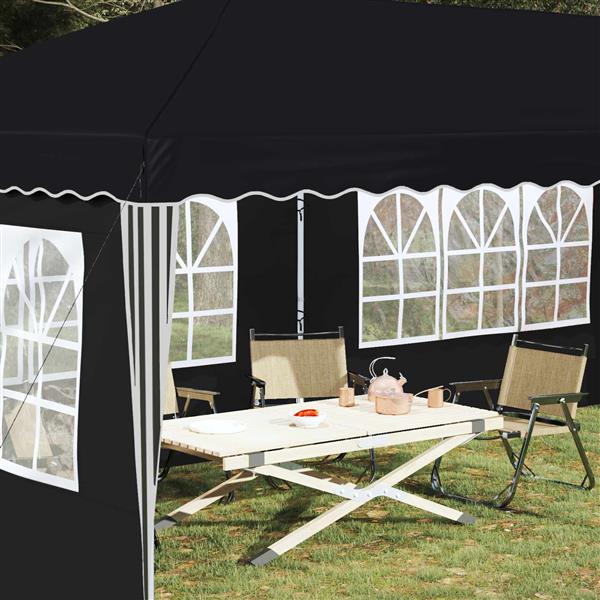 Grote foto vidaxl pop up feesttent 575 x 289 x 245 cm antracietkleurig tuin en terras overige tuin en terras