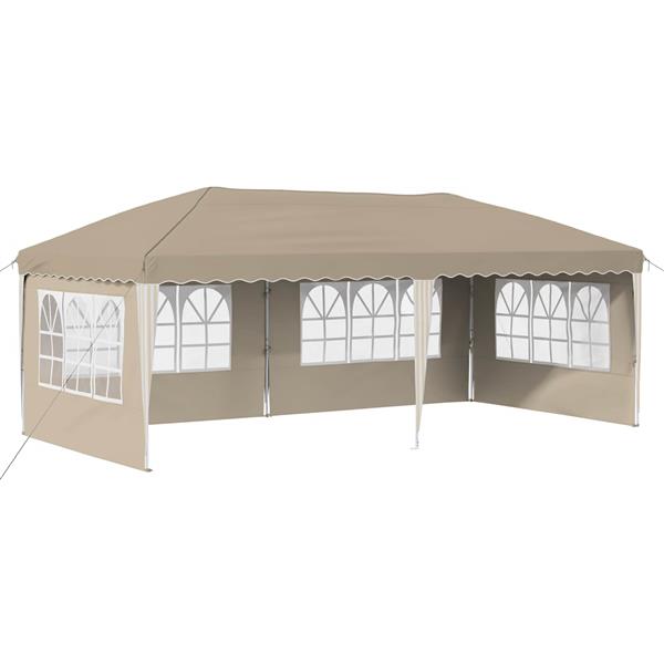 Grote foto vidaxl pop up feesttent 575 x 289 x 245 cm cr mekleurig tuin en terras overige tuin en terras