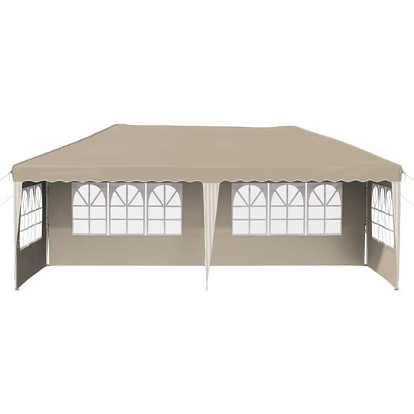 Grote foto vidaxl pop up feesttent 575 x 289 x 245 cm cr mekleurig tuin en terras overige tuin en terras
