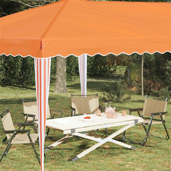 Grote foto vidaxl pop up feesttent 575 x 290 x 245 cm oranje tuin en terras overige tuin en terras