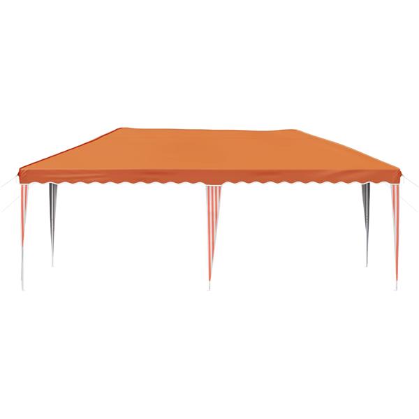 Grote foto vidaxl pop up feesttent 575 x 290 x 245 cm oranje tuin en terras overige tuin en terras