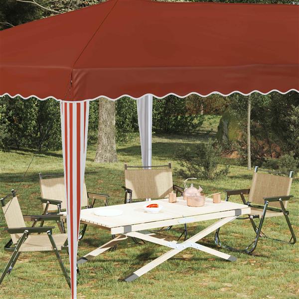 Grote foto vidaxl pop up feesttent 575 x 290 x 245 cm terracotta tuin en terras overige tuin en terras