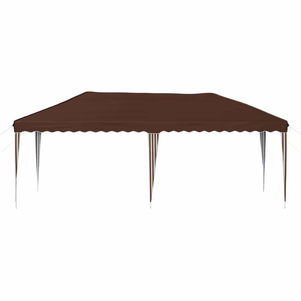 Grote foto vidaxl pop up feesttent 575 x 290 x 245 cm bruin tuin en terras overige tuin en terras