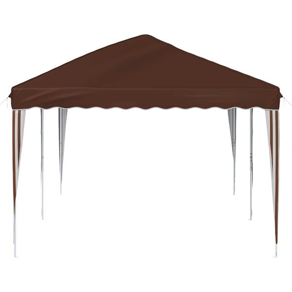 Grote foto vidaxl pop up feesttent 575 x 290 x 245 cm bruin tuin en terras overige tuin en terras
