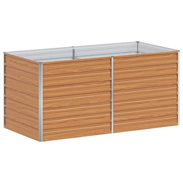 Grote foto vidaxl verhoogde plantenbak licht bruin 160 x 80 x 77 cm tuin en terras overige tuin en terras