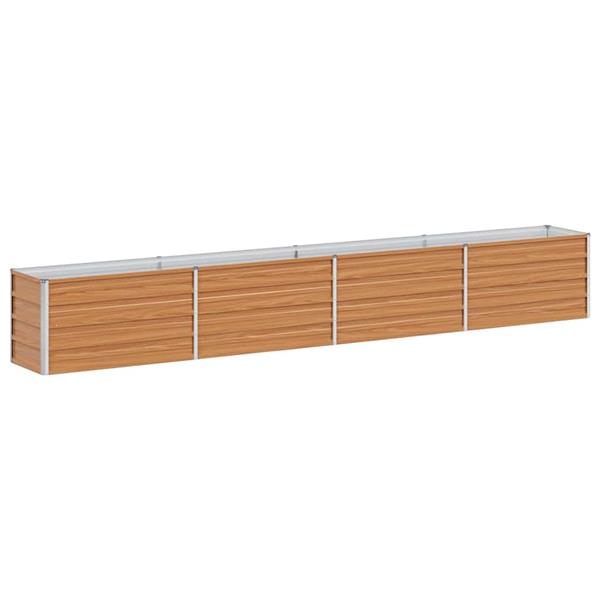 Grote foto vidaxl verhoogde plantenbak licht bruin 320 x 40 x 45 cm tuin en terras overige tuin en terras