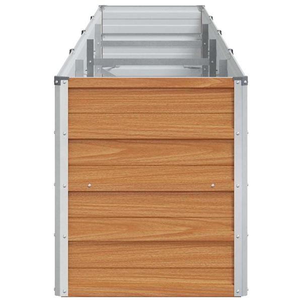 Grote foto vidaxl verhoogde plantenbak licht bruin 320 x 40 x 45 cm tuin en terras overige tuin en terras