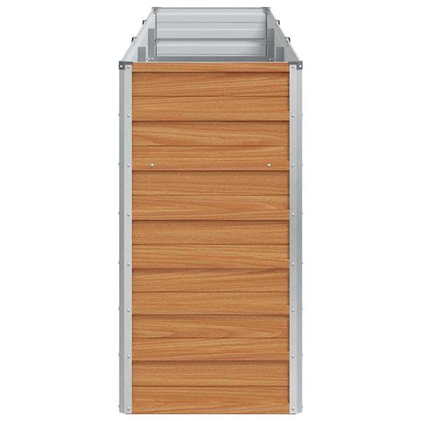 Grote foto vidaxl verhoogde plantenbak licht bruin 240 x 40 x 77 cm tuin en terras overige tuin en terras