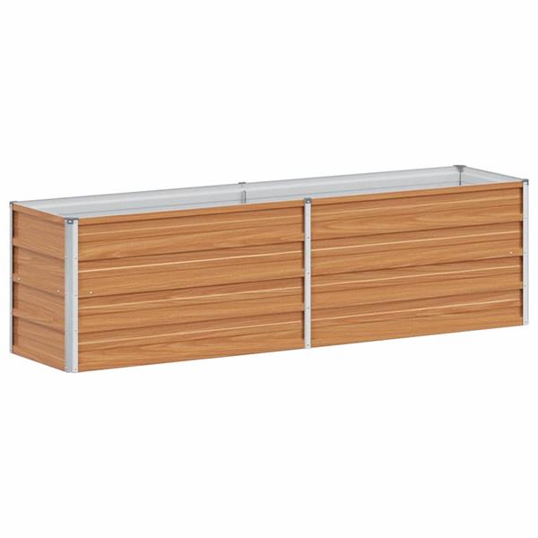Grote foto vidaxl verhoogde plantenbak licht bruin 160 x 40 x 45 cm tuin en terras overige tuin en terras