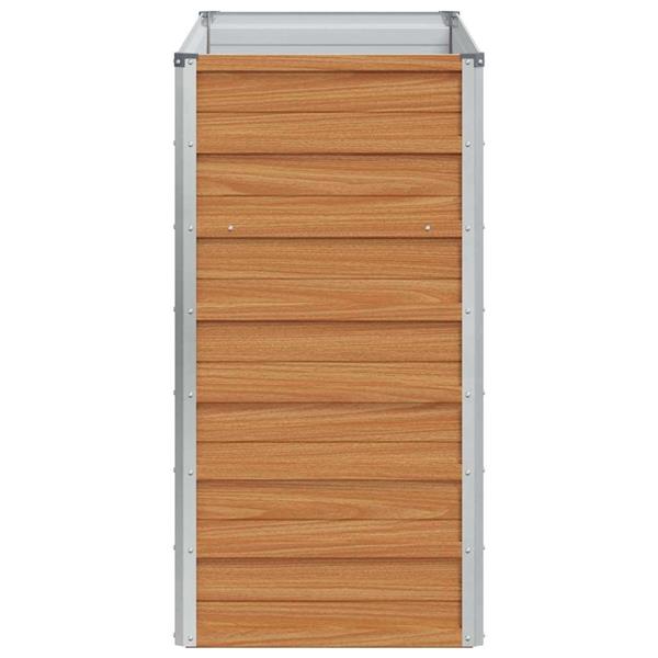 Grote foto vidaxl verhoogde plantenbak licht bruin 100 x 40 x 77 cm tuin en terras overige tuin en terras