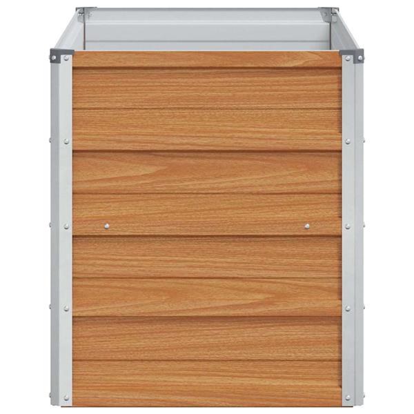 Grote foto vidaxl verhoogde plantenbak licht bruin 100 x 40 x 45 cm tuin en terras overige tuin en terras