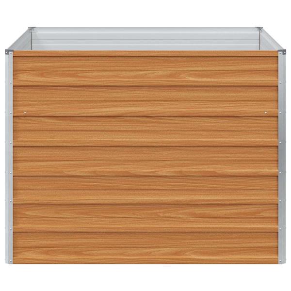 Grote foto vidaxl verhoogde plantenbak licht bruin 100 x 100 x 77 cm tuin en terras overige tuin en terras