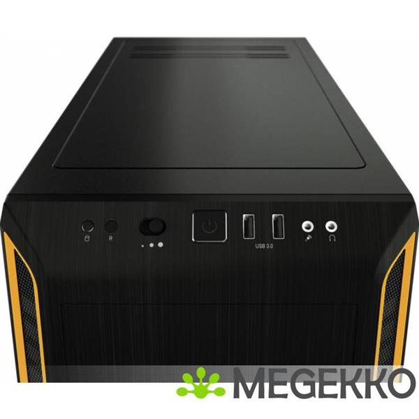 Grote foto be quiet pure base 600 window zwart oranje computers en software behuizingen en kasten