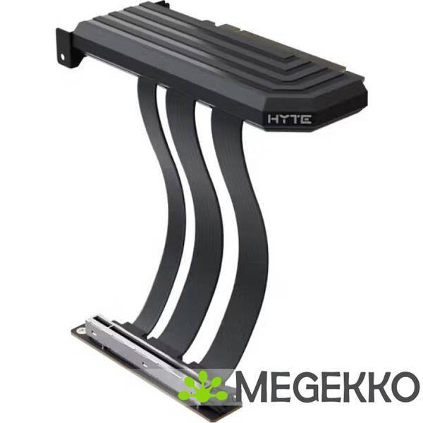 Grote foto hyte pcie 5.0 hyper riser pitch black computers en software netwerkkaarten routers en switches