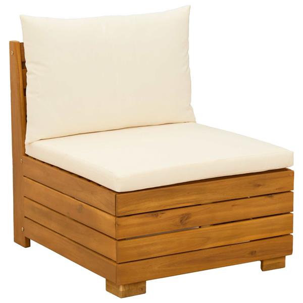 Grote foto vidaxl tuin midden sofa massief acaciahout bruin tuin en terras tuinmeubelen