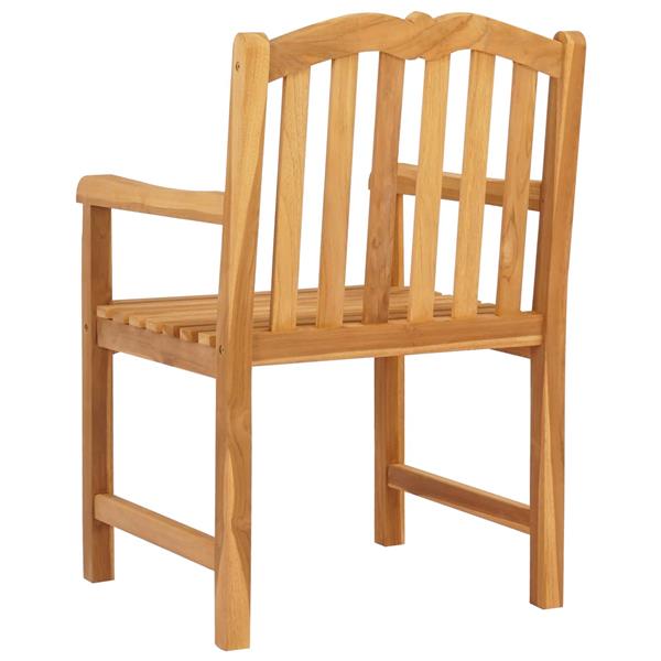 Grote foto vidaxl handgesneden rozen stoel 2 pcs naturel massief teakhout tuin en terras tuinmeubelen