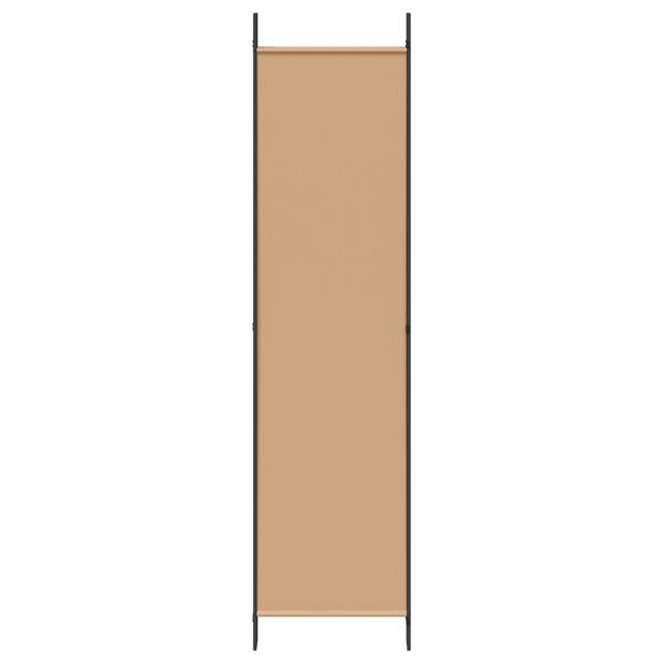 Grote foto vidaxl 5 panel room divider beige 250 x 200 cm stof huis en inrichting overige huis en inrichting