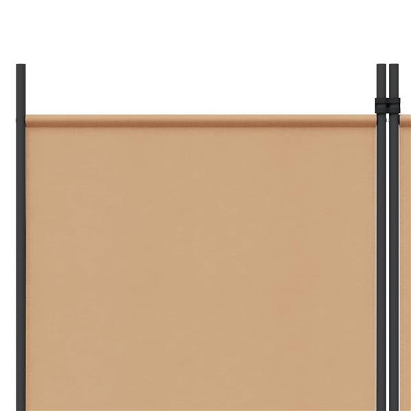 Grote foto vidaxl 6 panelen kamerscherm beige 300 x 180 cm stof huis en inrichting overige huis en inrichting