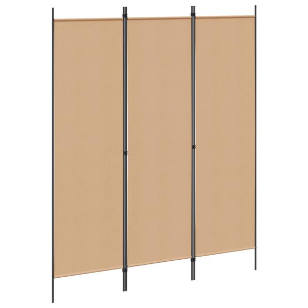 Grote foto vidaxl kamerverdeler beige 150 x 180 cm stof huis en inrichting overige huis en inrichting