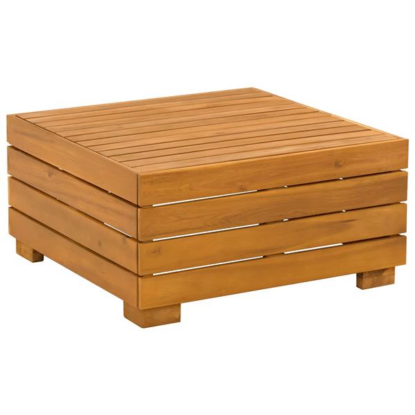 Grote foto vidaxl tuin bijzettafel massief acaciahout bruin 60 x 60 x 30 cm tuin en terras tuinmeubelen