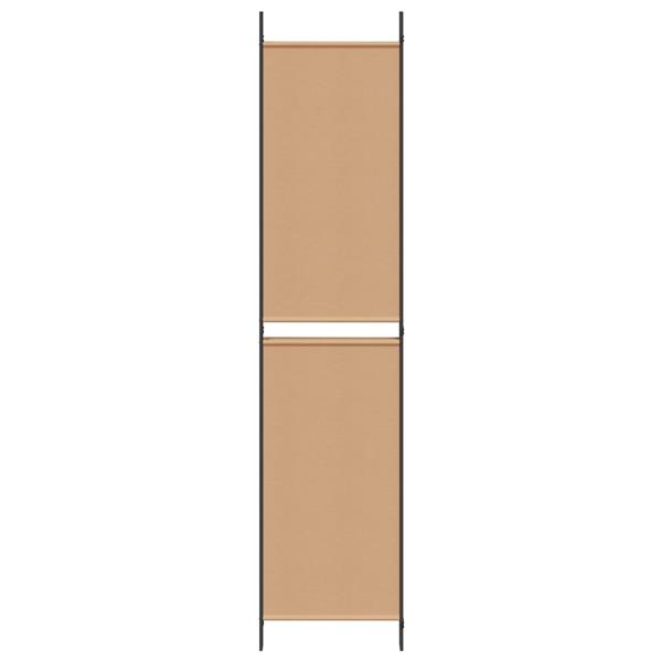 Grote foto vidaxl 4 panelen roomdivider beige 200 x 220 cm stof huis en inrichting overige huis en inrichting