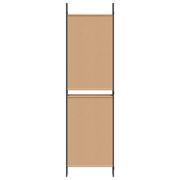 Grote foto vidaxl 6 panelen kamerscherm beige 300 x 180 cm stof huis en inrichting overige huis en inrichting