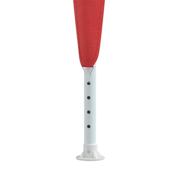 Grote foto vidaxl partytent 250 x 250 x 240 cm rood pe en staal tuin en terras overige tuin en terras