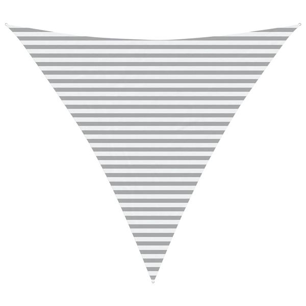 Grote foto vidaxl zonneschaduwzeil lichtgrijs en wit. 4 5 x 4 5 x 4 5 m tuin en terras overige tuin en terras