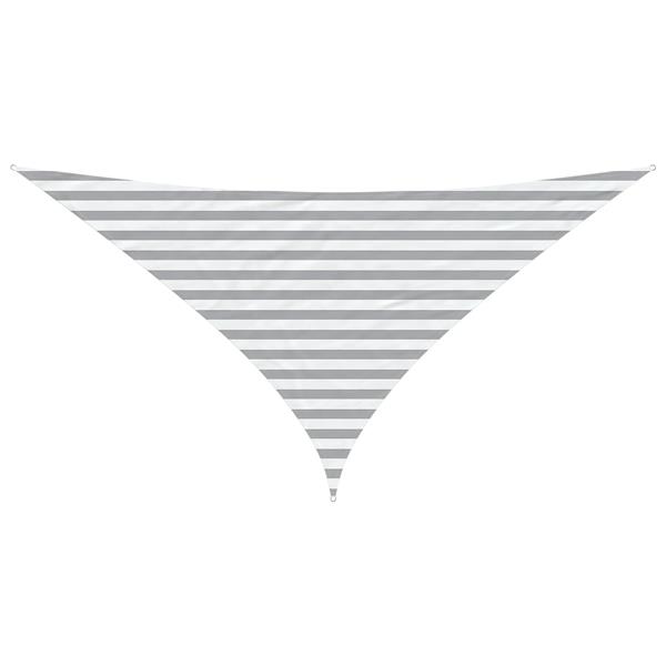 Grote foto vidaxl zonneschaduwzeil lichtgrijs en wit. 3 x 3 x 4 24 m tuin en terras overige tuin en terras