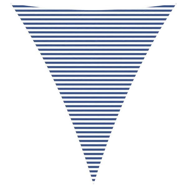 Grote foto vidaxl zonneschaduwzeil blauw en wit 5 x 6 x 6 m 100 polyester oxford tuin en terras overige tuin en terras