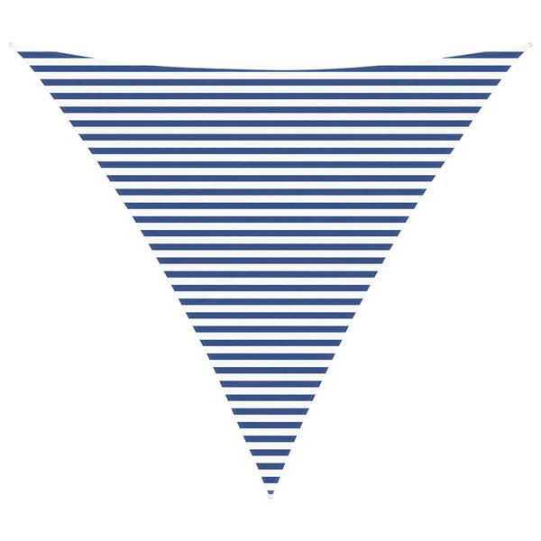 Grote foto vidaxl zonneschaduwzeil blauw en wit 5 x 5 x 5 m 100 polyester oxford tuin en terras overige tuin en terras