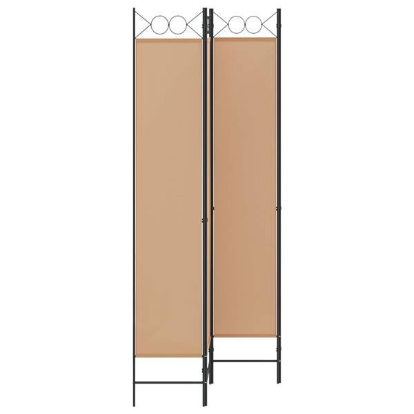 Grote foto vidaxl 4 panelen roomdivider beige 160 x 220 cm stof huis en inrichting overige huis en inrichting